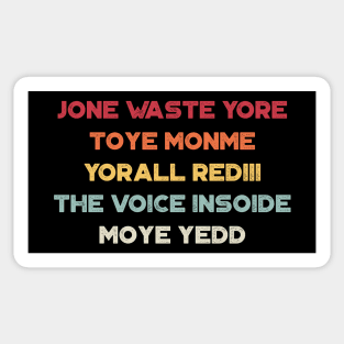 Jone Waste Yore Toye Monme I Miss You Sunset Funny Sticker